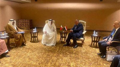 وزير الخارجية يلتقي بنظيره البحريني للتباحث حول مستجدات الأوضاع الإقليمية