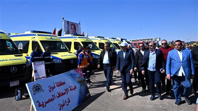 مدبولى يشهد اصطفافًا لمعدات أسوان للتأكد من الجاهزية فى الطوارئ والأزمات