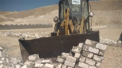 إزالة فورية حالة تعد بقرية المحروسة بقنا 