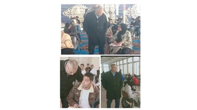 عميد المعهد العالي للعلوم التجاريه والحاسب الالي  بالاسماعيليه  يتابع سير الامتحانات 