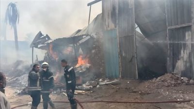 النيابة تكشف سبب حريق داخل مخزن الألومنيوم