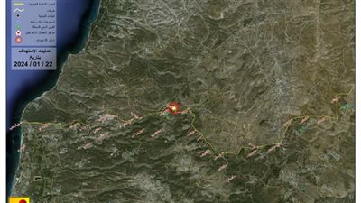 حزب الله يستهدف قوة الجمع الحربي الإسرائيلي في مرتفع أبو دجاجة 