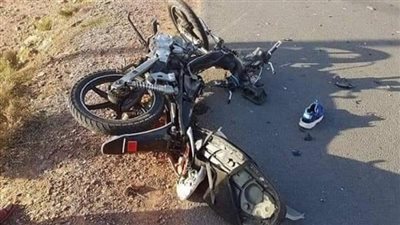 مصرع  عامل ديلفري في حادث تصادم دراجة نارية بالفيوم