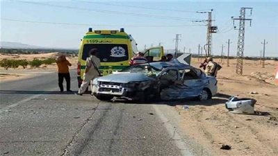 مصرع وإصابة 3 أشخاص في انقلاب سيارة ملاكي بالفيوم