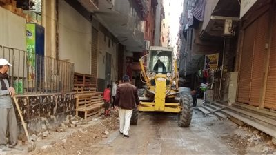 محافظة الجيزة ترفع الإشغالات من شوارع خالد بن الوليد ومسجد المدينة