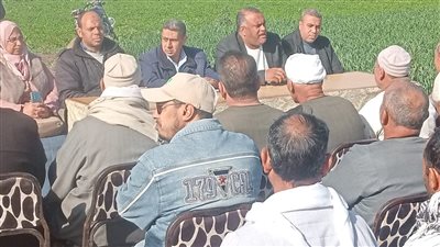 قافلة إرشادية لتوعية المزارعين بالمحاصيل الشتوية بمركز بسيون