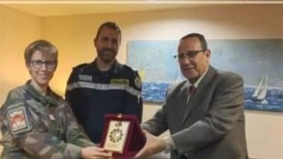 محافظ شمال سيناء يزور الجرحى الفلسطينيين على متن السفينة ديكسمود