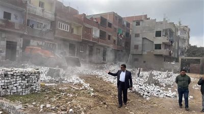 تنفيذ إزالات فورية لتعدي بالبناء المخالف في القناطر الخيرية