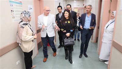 الفنانة جومانة مراد تزور وحدة الحفاظ على الخصوبة بقصر العيني
