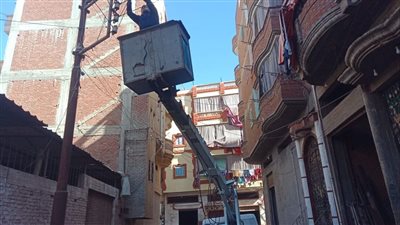  رفع كفاءة منظومة الإنارة العامة في مراكز ومدن كفر الشيخ