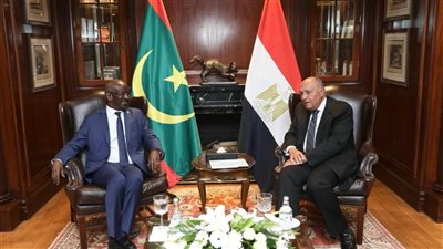 وزير الخارجية يستقبل نظيره الموريتاني ويعقدان جلسة مباحثات موسعة