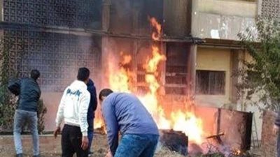 حريق هائل في مخزن أخشاب بمدينة السلام والحماية المدنية تسيطر عليه (تفاصيل)