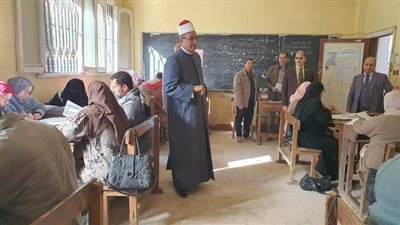 بدء أعمال التصحيح  للشهادتين الإبتدائية والإعدادية بأزهر الغربية