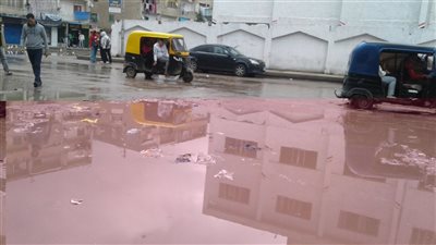 الأمطار الغزيرة أغرقت شوارع مدينة كفر الدوار