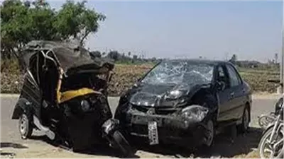 إصابة 6 أشخاص في  حادث تصادم 