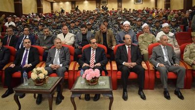 رئيس جامعة العريش يشهد احتفالية عيد الشرطة  الـ72