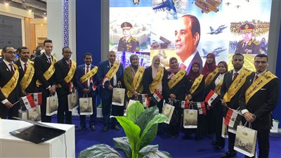 وفد من جنوب الوادى يزور جناح هيئة الرقابة الإدارية بمعرض القاهرة الدولي