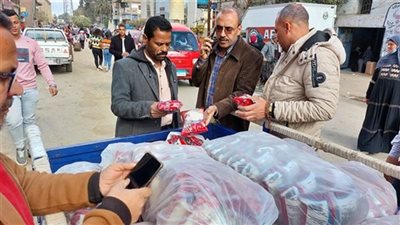 ضبط 35 طن أرز وسكر مدعم قبل بيعها بالسوق السوداء في المنيا 