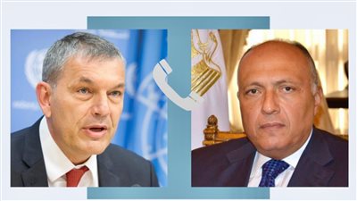 وزير الخارجية يؤكد للمفوض العام للأونروا دعم مصر الكامل