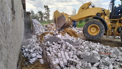 ازالة  45 حالة تعد على الاراضى الزراعية بالدقهلية 