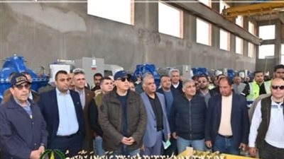 وزير الري يتفقد محطة رفع السلام على ترعة الشيخ جابر بشمال سيناء