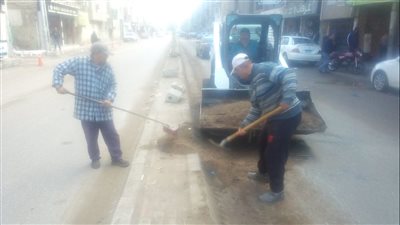 رفع 970 طن قمامة وأتربة من شوارع وميادين الدقهلية 