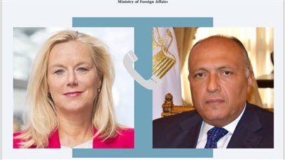 شكري يبحث مع كبيرة منسقي الأمم المتحدة للشئون الإنسانية جهود إدخال المساعدات لغزة