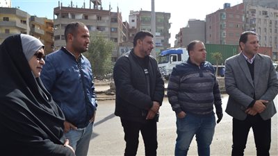 معاينة مشروع الدفع النفقي لكابلات الكهرباء ومسارات الكباري الجاري تنفيذها بشربين 