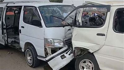 مصرع شاب وإصابة آخر في حادث تصادم بالفيوم