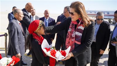 وزيرة التخطيط تصل الوادي الجديد لافتتاح وتفقد عدد من المشروعات التنموية