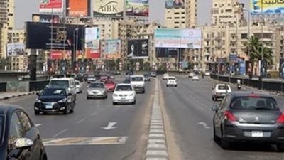  الحالة المرورية بالقاهرة.. انسياب فى حركة السيارات