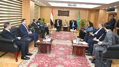 محافظ الفيوم يستقبل السفير الياباني والرئيس التنفيذي للهيئة العامة للاستثمار