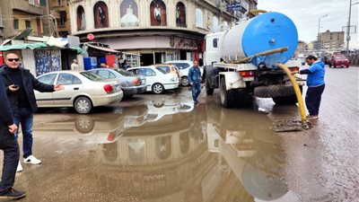 هطول أمطار خفيفة علي قري الغربية