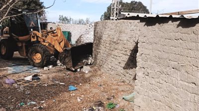 الغربية: إزالة 15 حالة تعد على الأراضي الزراعية 