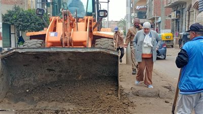 رفع مياه الأمطار والإشغالات ومتابعة حركة نقل الركاب بكفرالشيخ