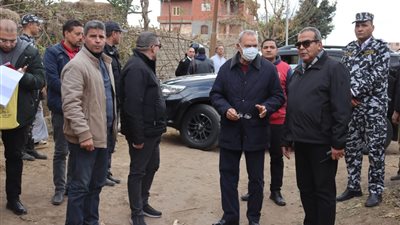 محافظ القليوبية يشهد ازالات الموجه ٢٢ بطوخ 