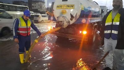  سقوط أمطار غزيرة ورعدية على قرى ومدن الشرقية