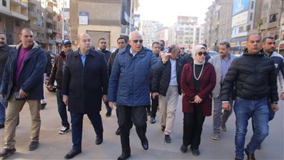 محافظ الجيزة يتفقد أعمال رصف وتطوير شارع الملك فيصل