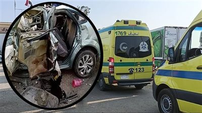 إصابة 9 اشخاص في حادث انقلاب سيارة ملاكي بطريق القاهرة أسيوط 