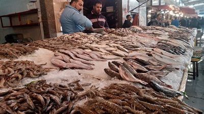أسعار الأسماك اليوم الخميس بسوق العبور للجملة
