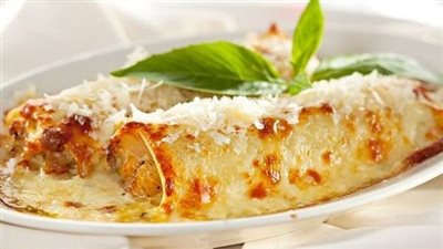 طريقة عمل كانيلوني بالخضار والكريمة الشهية