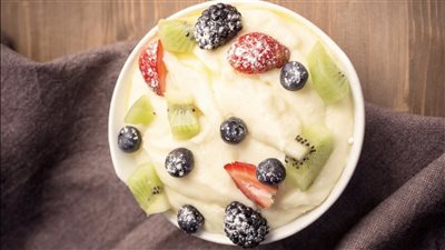 أسهل طريقة لعمل مهلبية بالفواكة الصحية