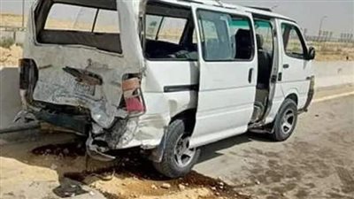 بسبب السرعة الزائدة.. إصابة 9 أشخاص في حادث انقلاب ميكروباص بالمنيا 