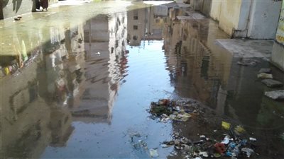 مياه الأمطار تغرق شوارع كفر الدوار بالبحيرة