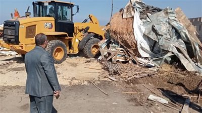 إزالة 270 حالة تعد على الأراضي الزراعية بالدقهلية 