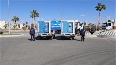 وصول قافلة جهاز مشروعات الخدمة الوطنية بطور سيناء 