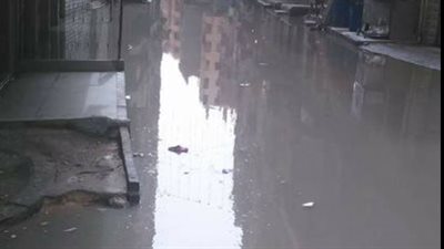 الامطار تكشف سؤ البنية التحتية لقرية الزوايدة وتغرق شوارعها بالاسكندرية 