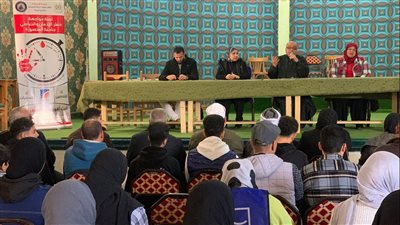 ندوة تثقيفيىة عن خطورة المخدرات بجامعة المنصورة