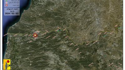 مقاومة لبنان تقصف موقع السماقة للمرة الثانية ومستعمرة مناحم ويرؤون وتلة الكوبرا