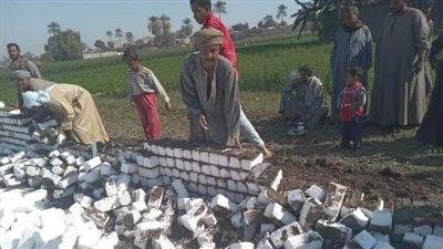 إزالة فورية لحالة تعد بقرية أبنود بقنا